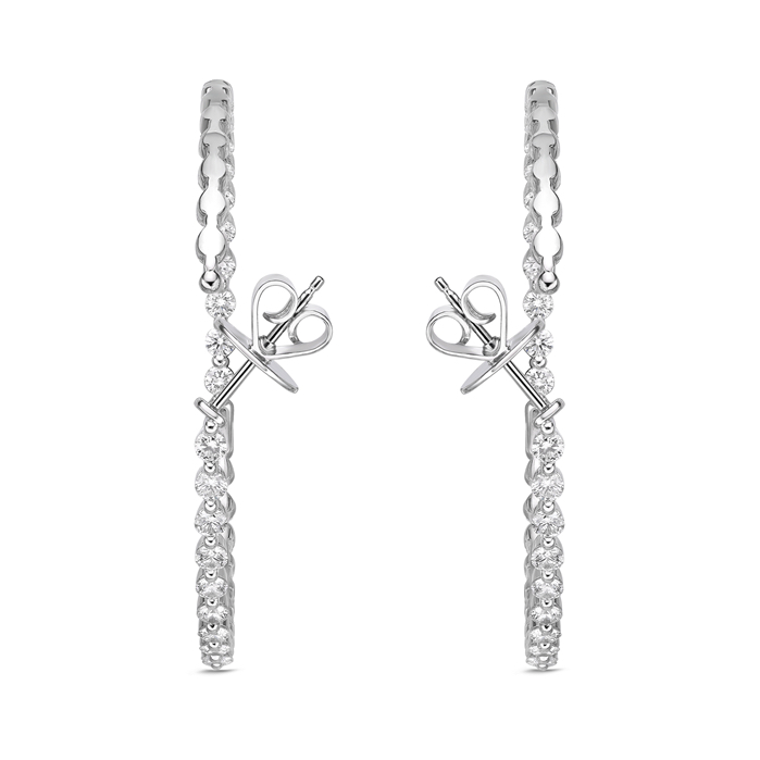 Aura Diamond Hoops 4ctw approx.
