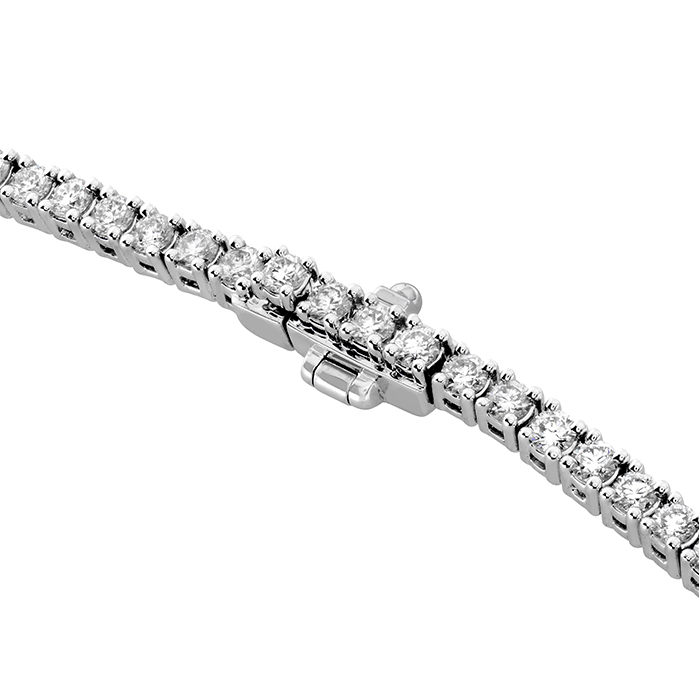 Straight 4-Prong Line Necklace 3.50ctw approx.