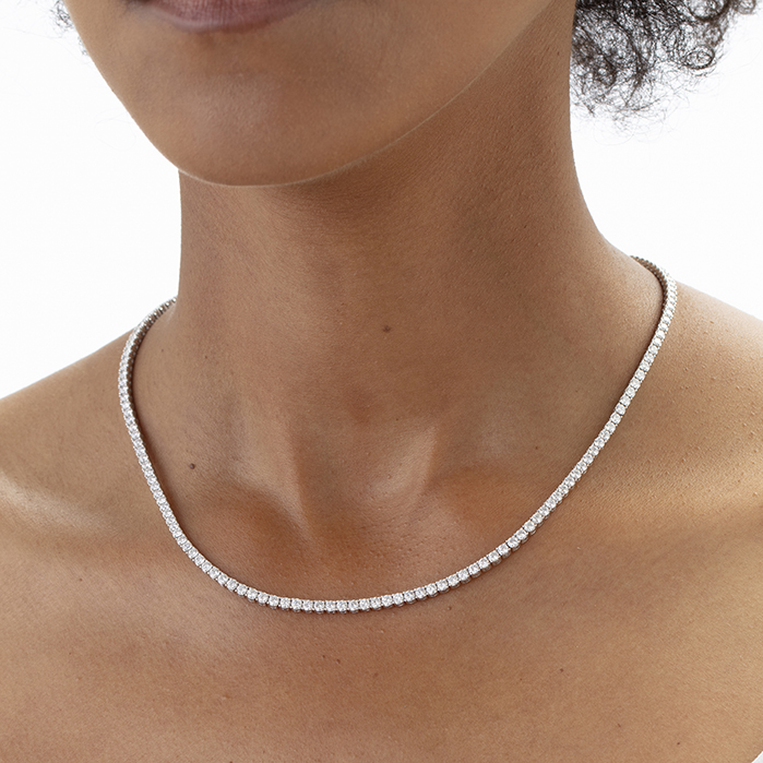 Straight Line Necklace 8ctw approx.