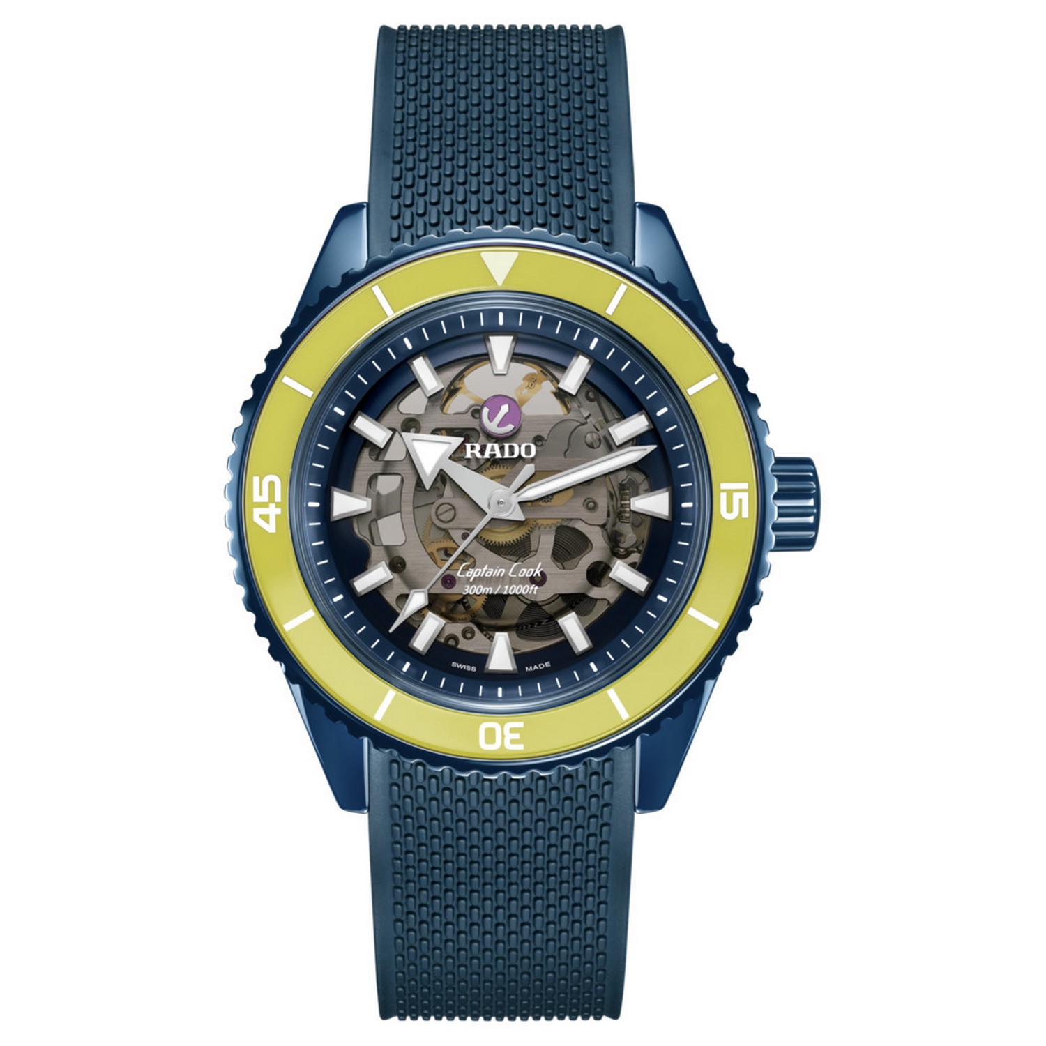 Captain Cook Blue High Tech Ceramic Skeleton Limited Edition