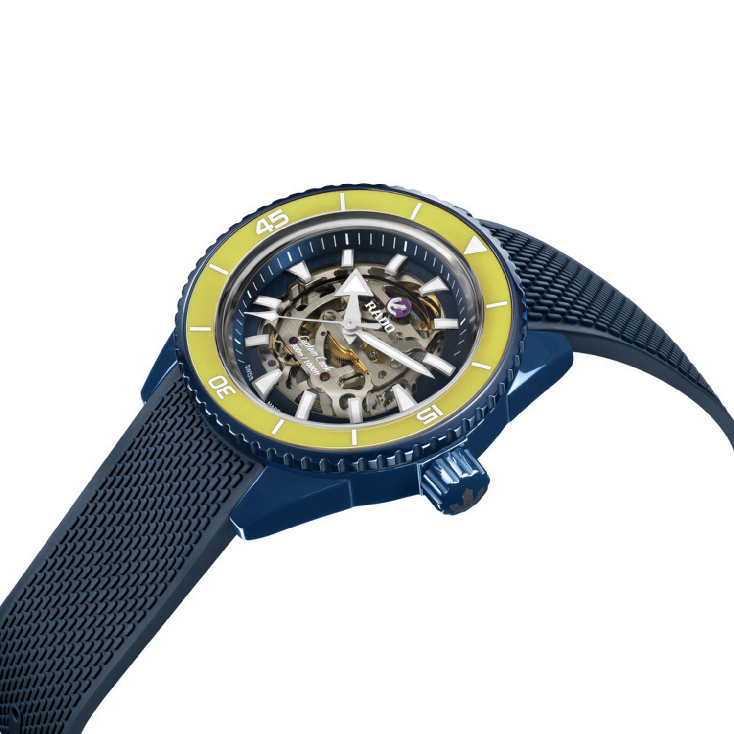 Captain Cook Blue High Tech Ceramic Skeleton Limited Edition
