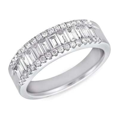 White Gold Diamond Band