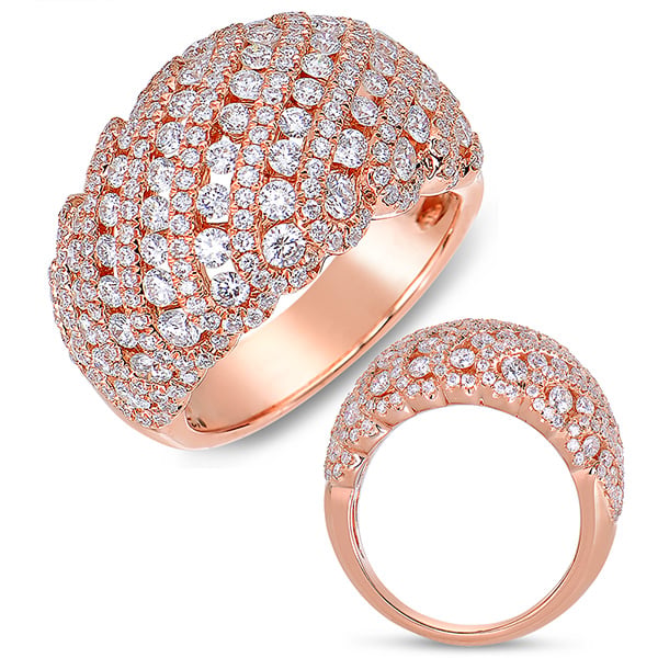 Rose Gold Fashion Diamond Ring