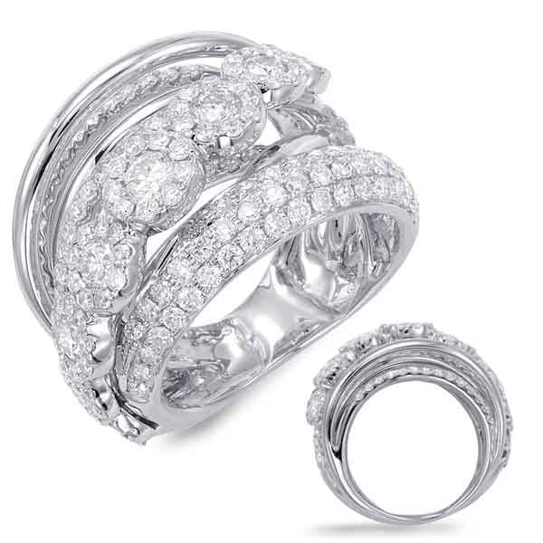 White Gold Diamond Fashion Ring
