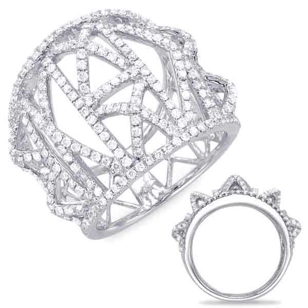 White Gold Diamond Fashion Ring