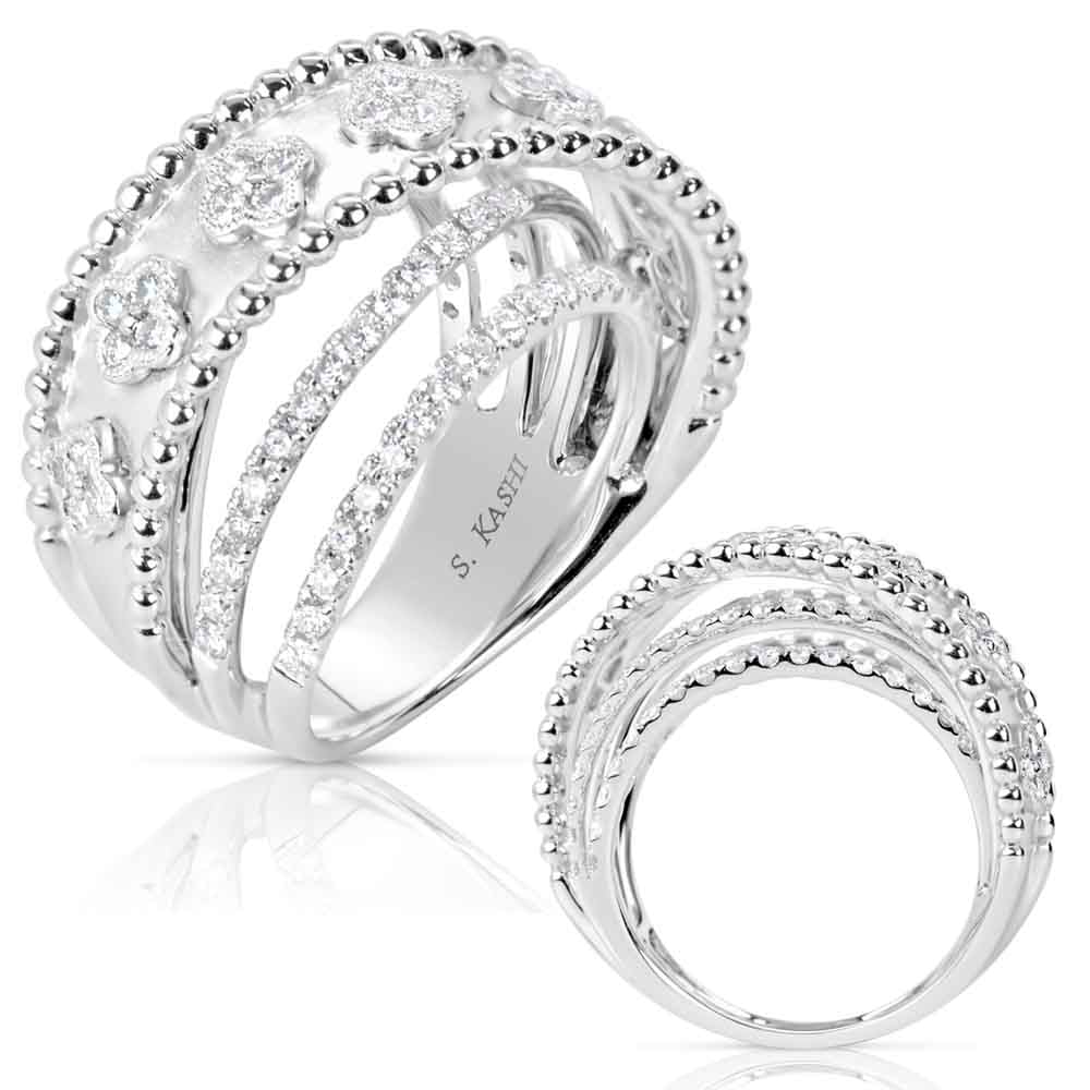 White Gold Diamond Fashion Ring