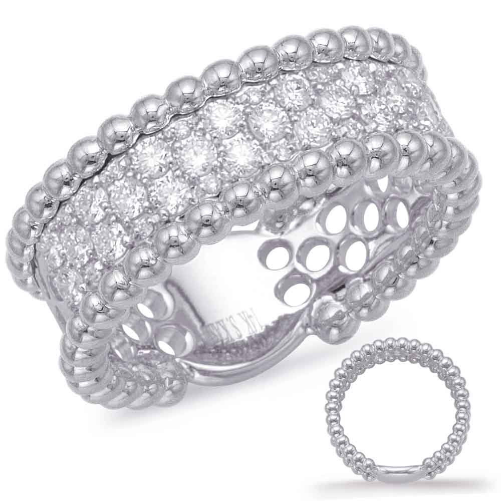 White Gold Diamond Fashion Ring