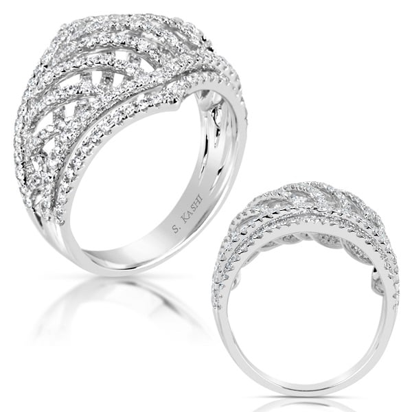 White Gold Diamond Fashion Ring