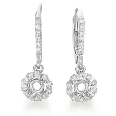 White Gold Earrings. For 2 x 20 Ptrs