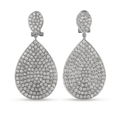 White Gold Diamond Earring