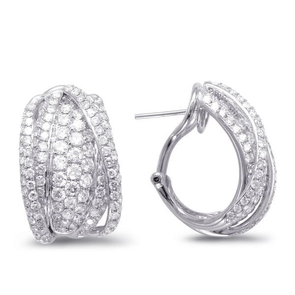White Gold Diamond Earring