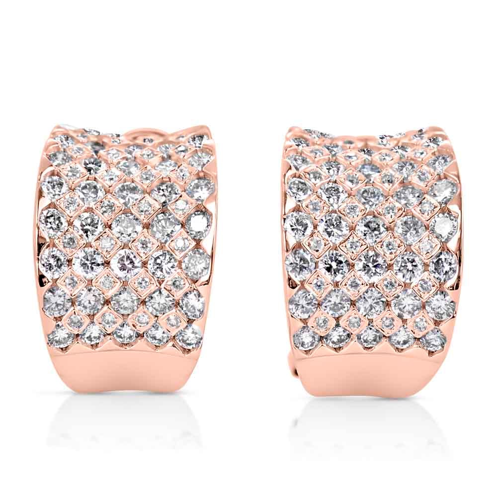 Rose Gold Diamond Earring