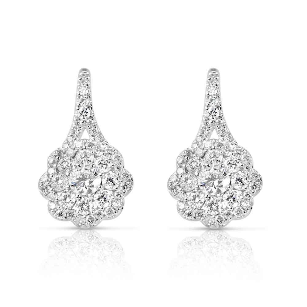 White Gold Diamond Earring
