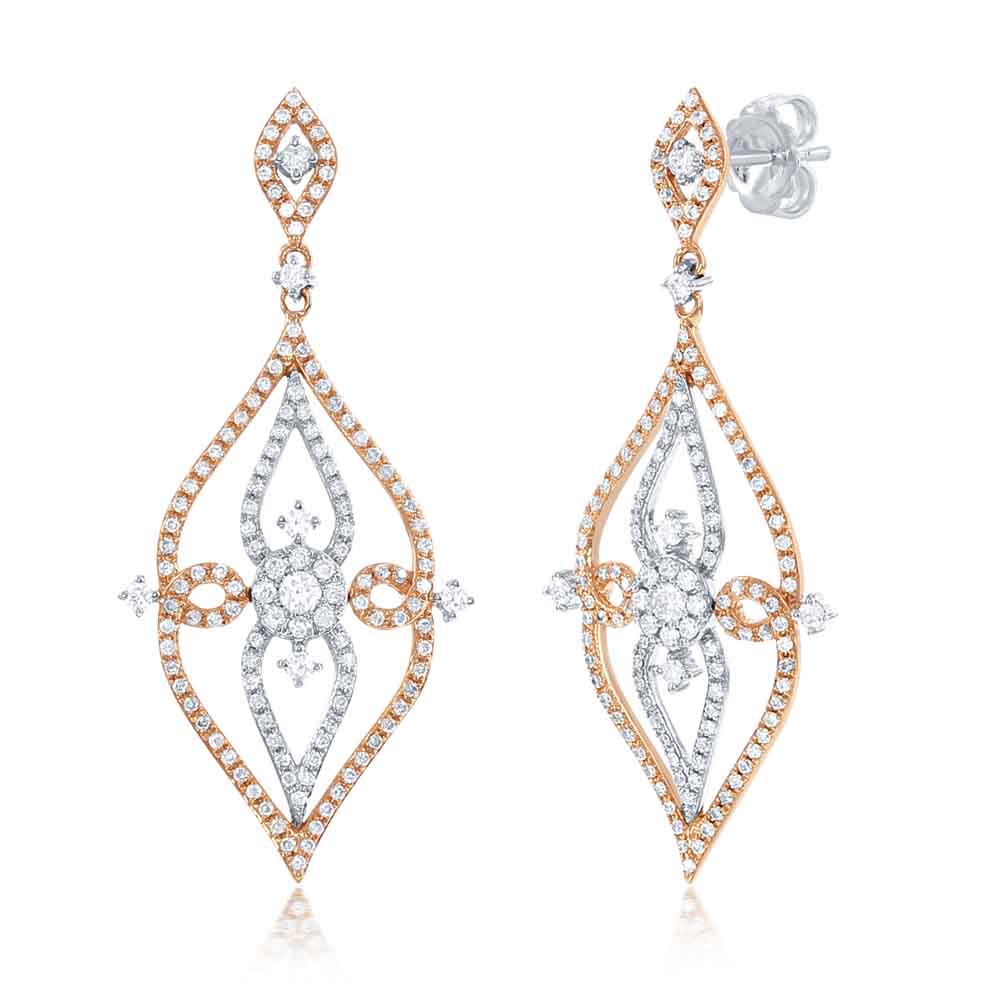 White Gold Diamond Earring