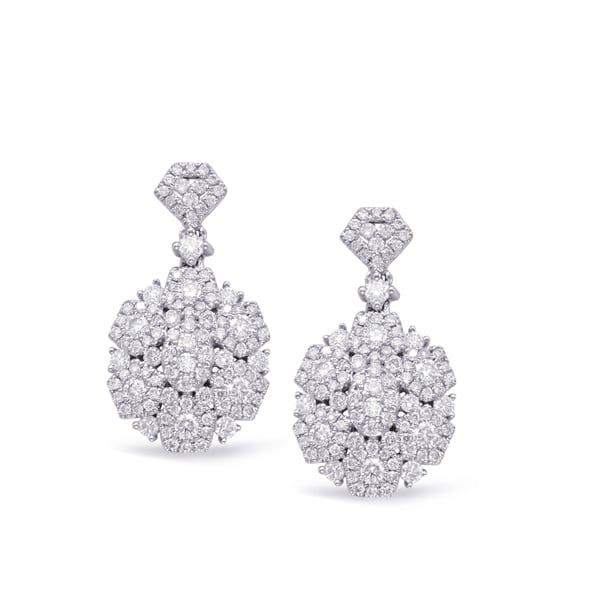 White Gold Diamond Earring
