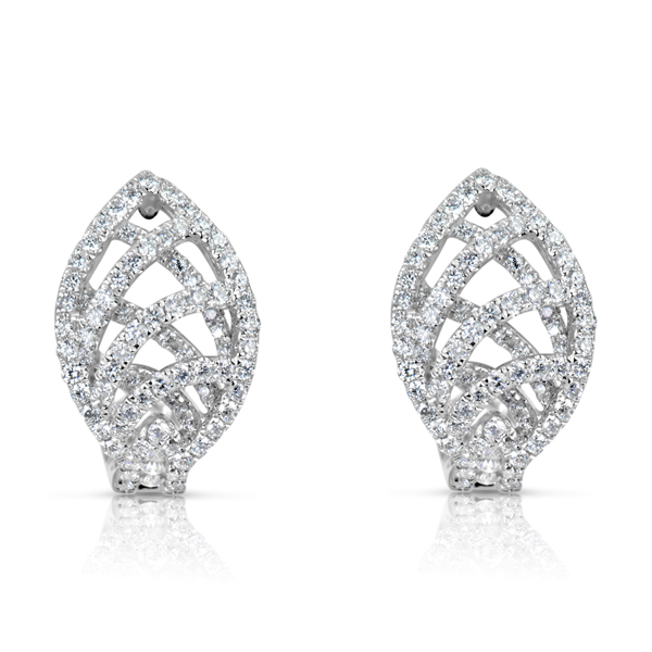White Gold Diamond Earring