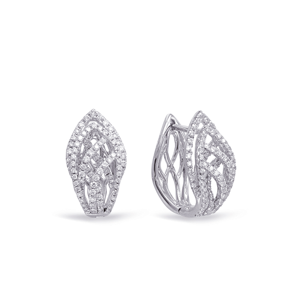 White Gold Diamond Earring