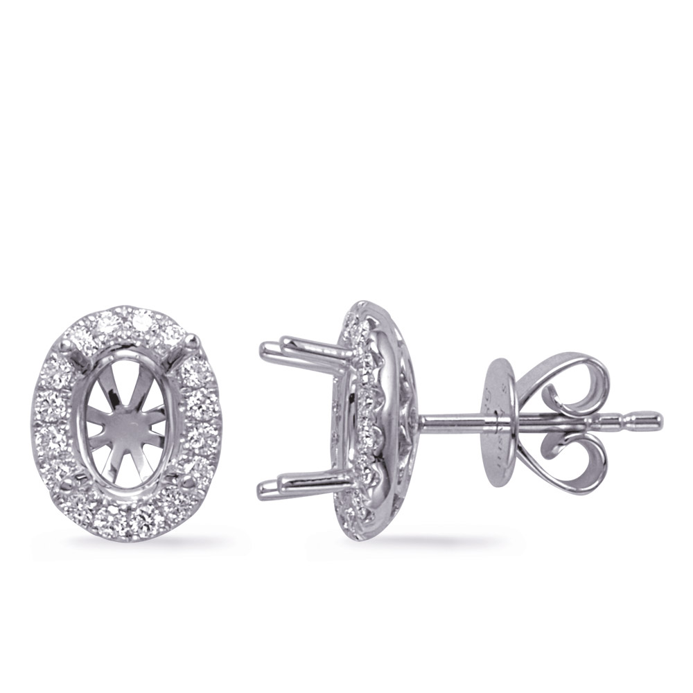 White Gold Diamond Earring