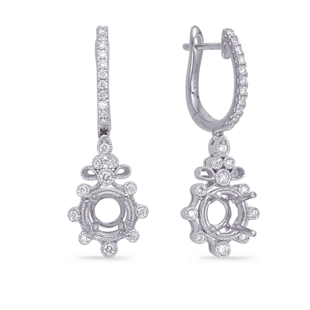 White Gold Diamond Earring 1/4ct