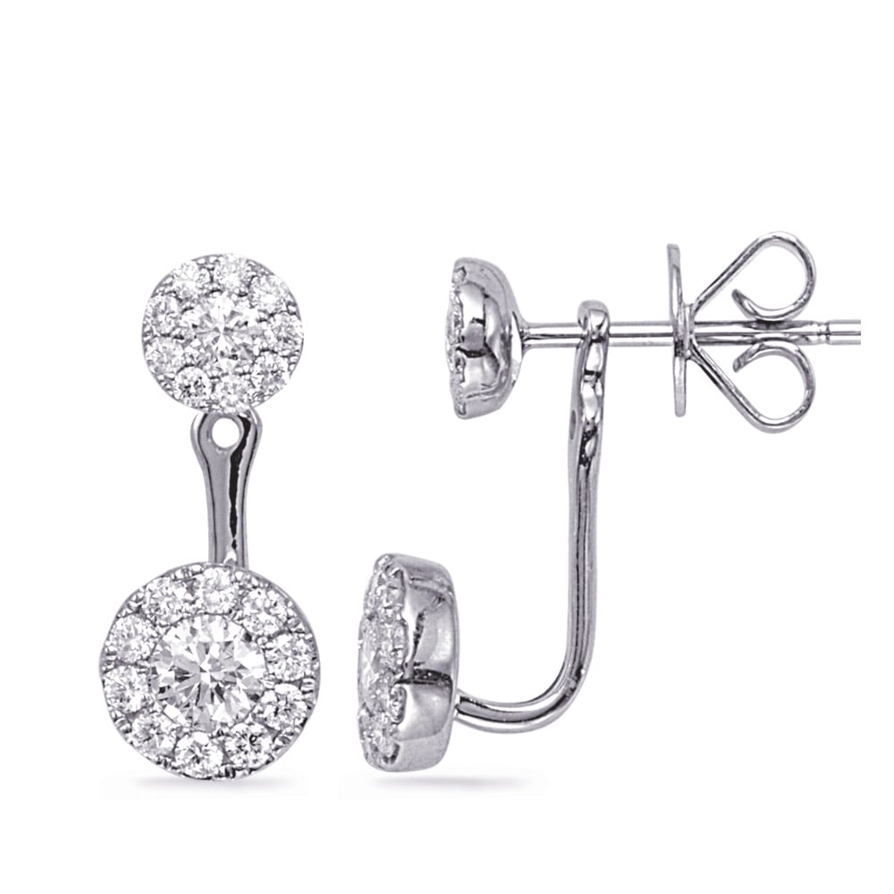 White Gold Diamond Earring Jacket