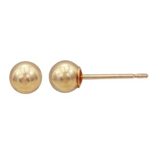 14KT yellow gold ball earrings