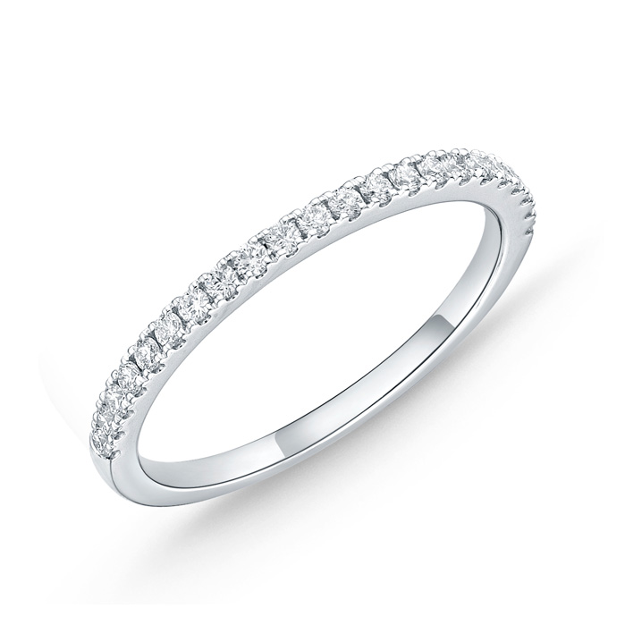 Bouquet Half Round Diamond Band .21ctw approx.