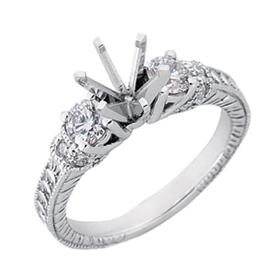 White Gold Engagement Ring