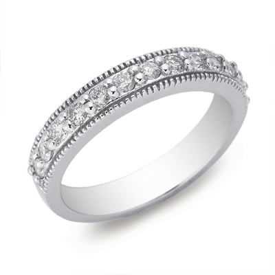 White Gold Matching Band