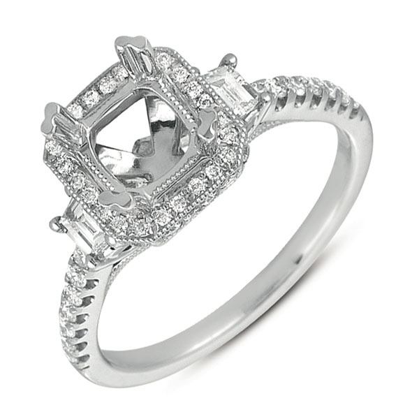 Platinum Pave Engagement Ring