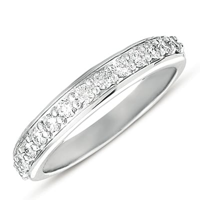 White Gold Matching Band