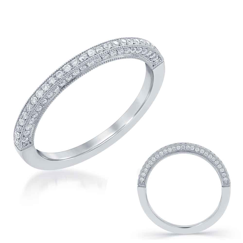 White Gold Wedding Band