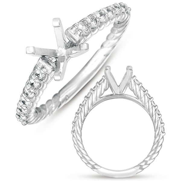 White Gold Semi Mounting