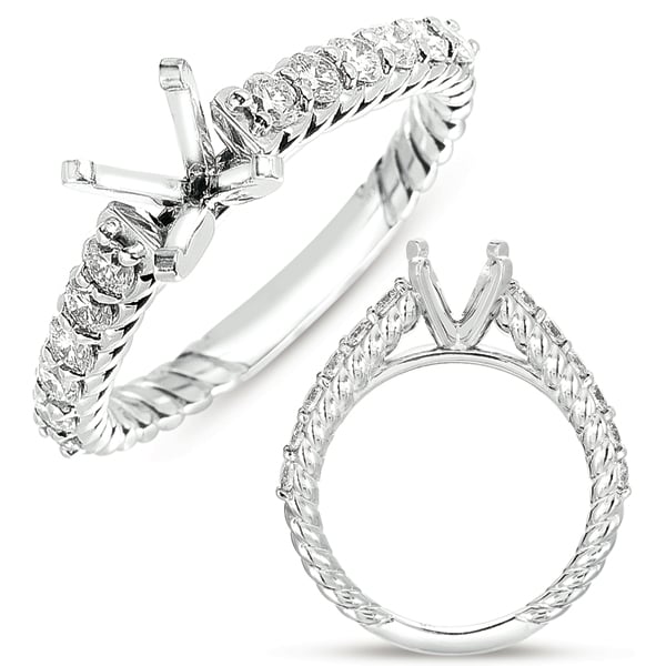 White Gold Semi Mounting