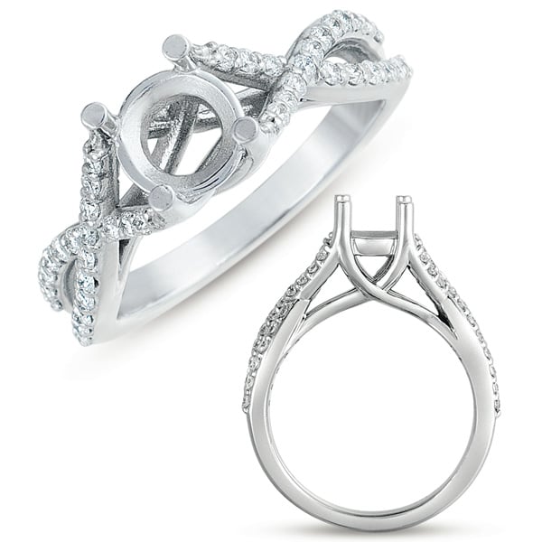 White Gold Semi Mounting