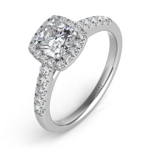 White Gold Halo Ring