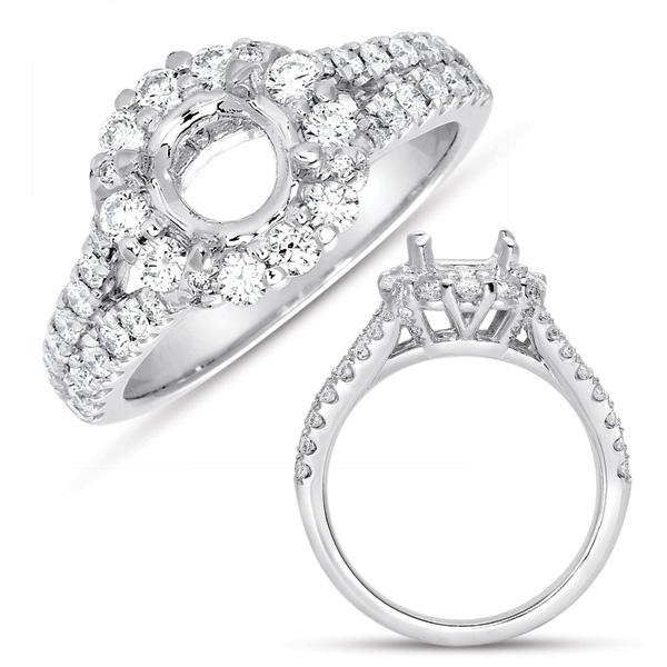 White Gold Halo Ring