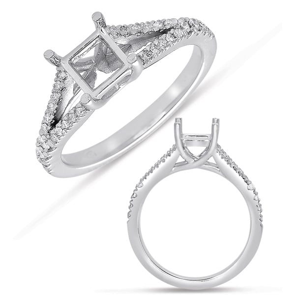 White Gold Semi Mounting