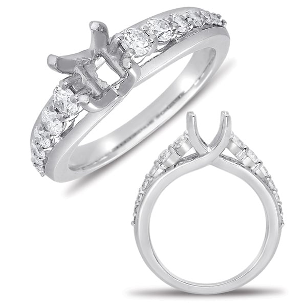 White Gold Semi Mounting