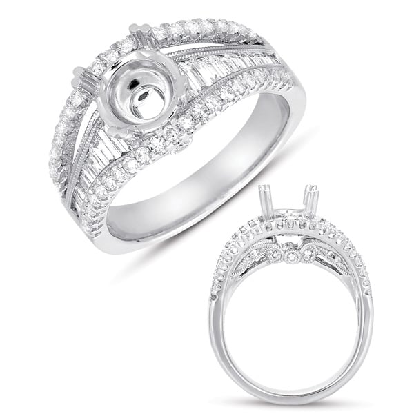 White Gold Semi Mounting