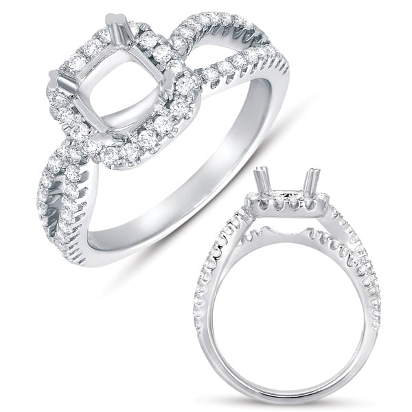 White Gold Halo Ring