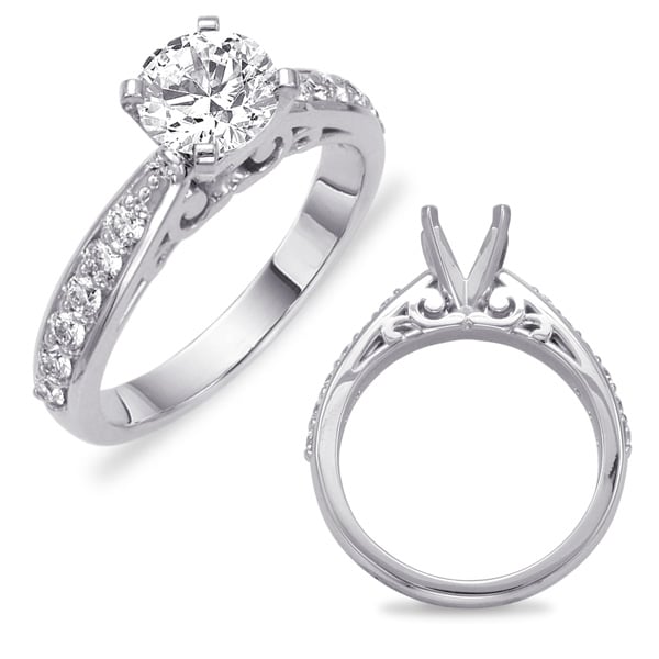 White Gold Semi Mounting