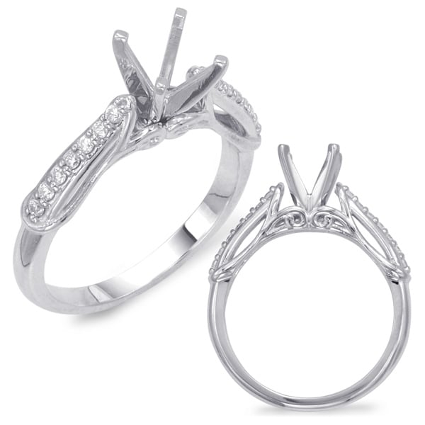 White Gold Semi Mounting