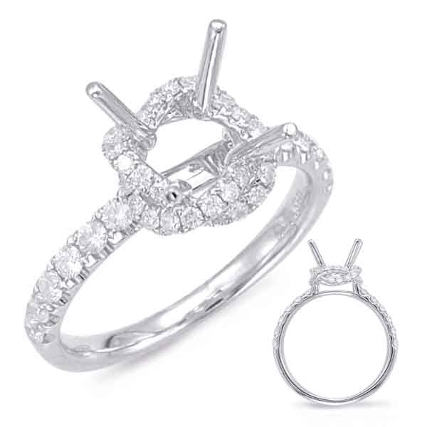 Platinum Halo Engagement Ring