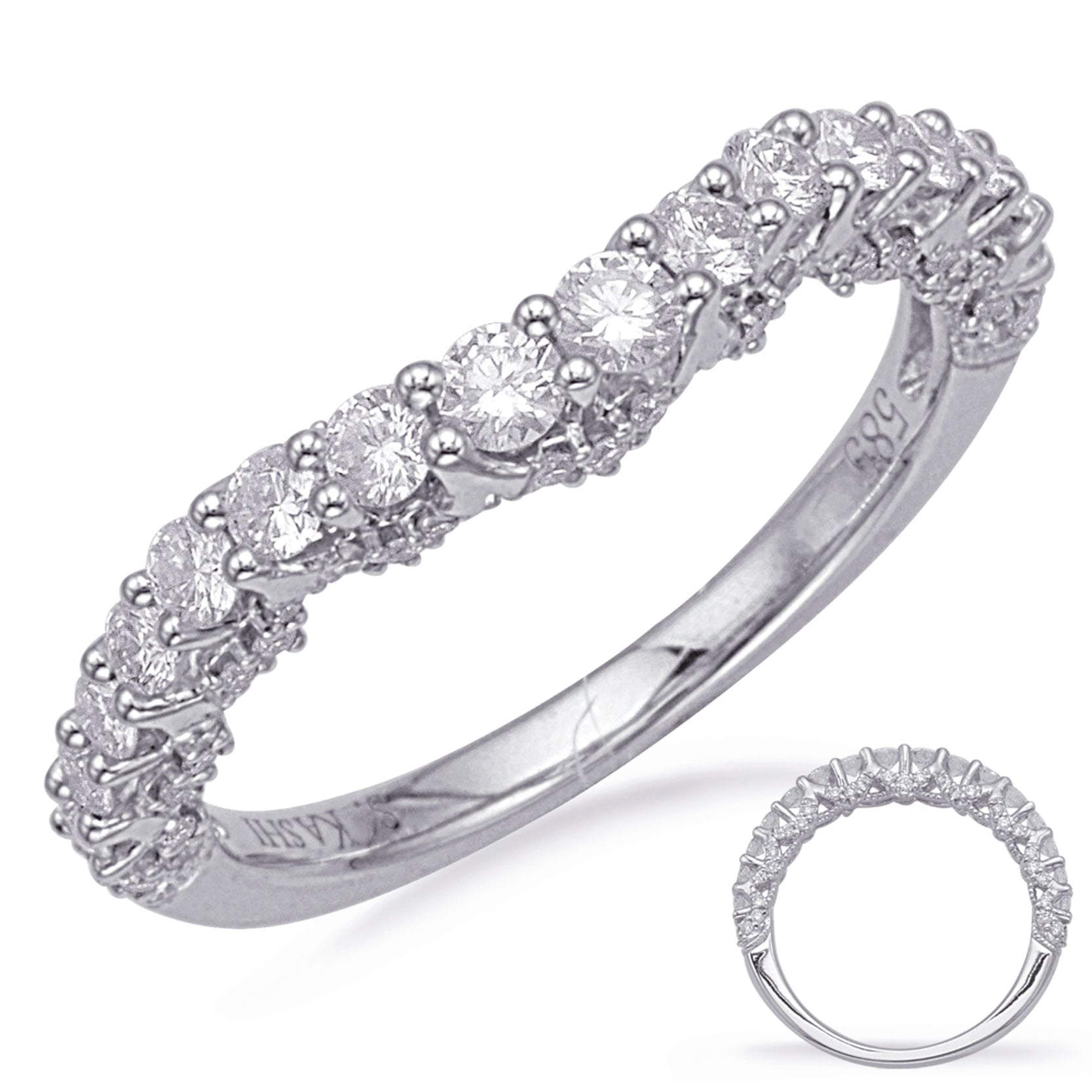 White Gold Wedding Band
