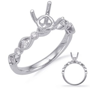 White Gold Diamond Engagement Ring