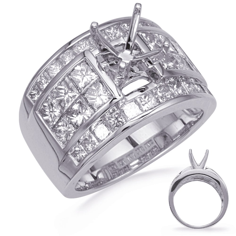 White Gold Diamond Engagement Ring