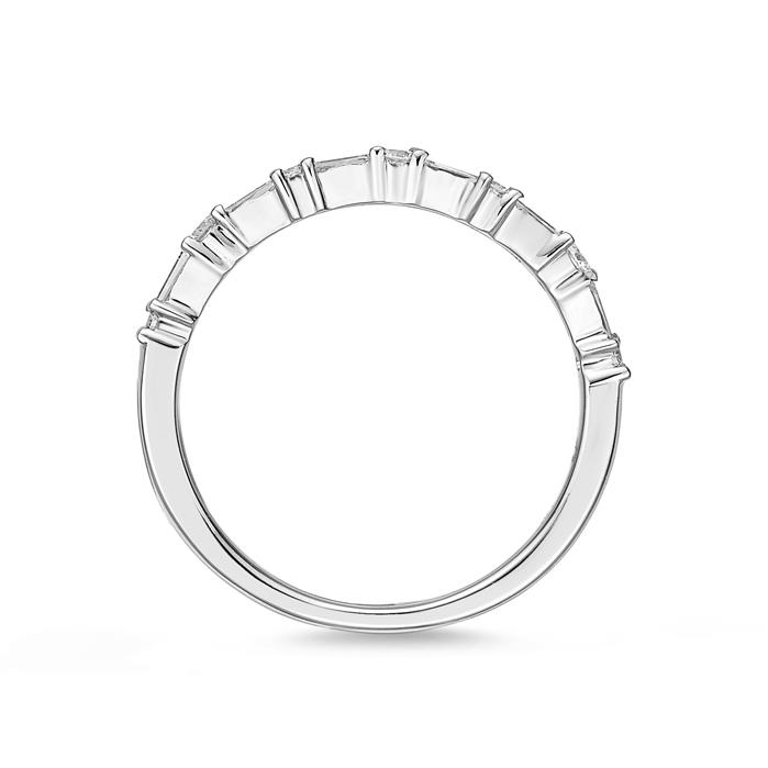 Baguette & Round Petite Stackable Band .30ctw approx.