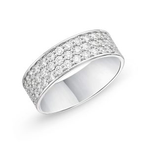 Pavé Silk Half Round Diamond Band 1.26ctw approx.