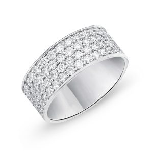 Pavé Silk Half Round Diamond Band 1.64ctw approx.
