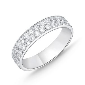 Pavé Silk Diamond Eternity Band 1.30-1.55ctw approx.